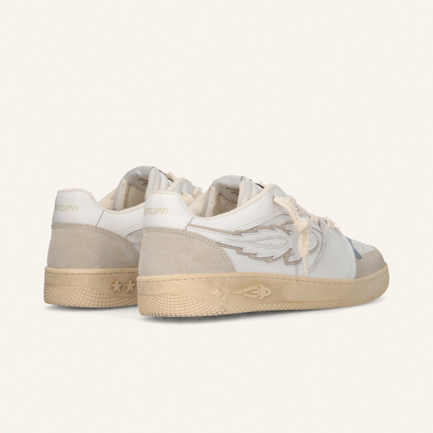 Entjpn Egg Rocket - sneakers in pelle con inserti celeste