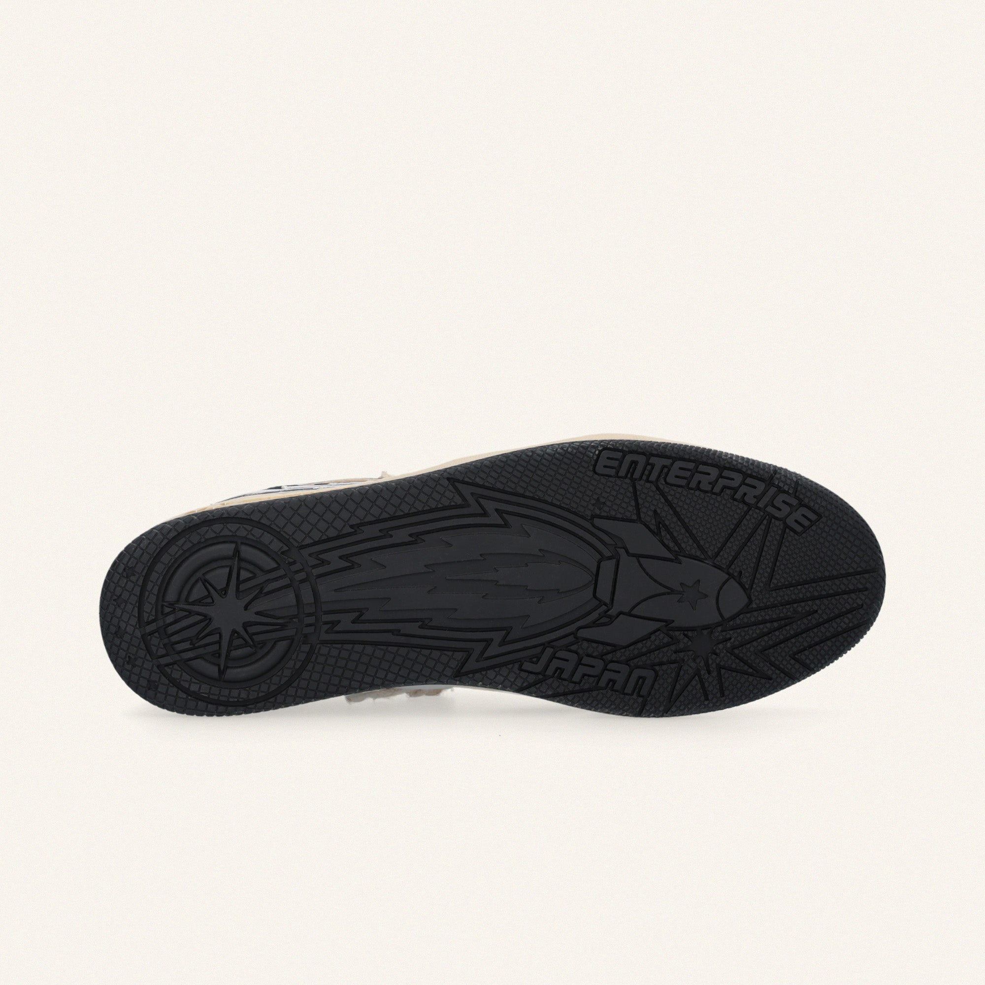 Entjpn Egg Rocket - sneakers vintage in pelle bianche e nere
