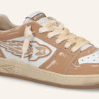 Entjpn Egg Rocket - sneakers vintage in pelle bianche e color camel