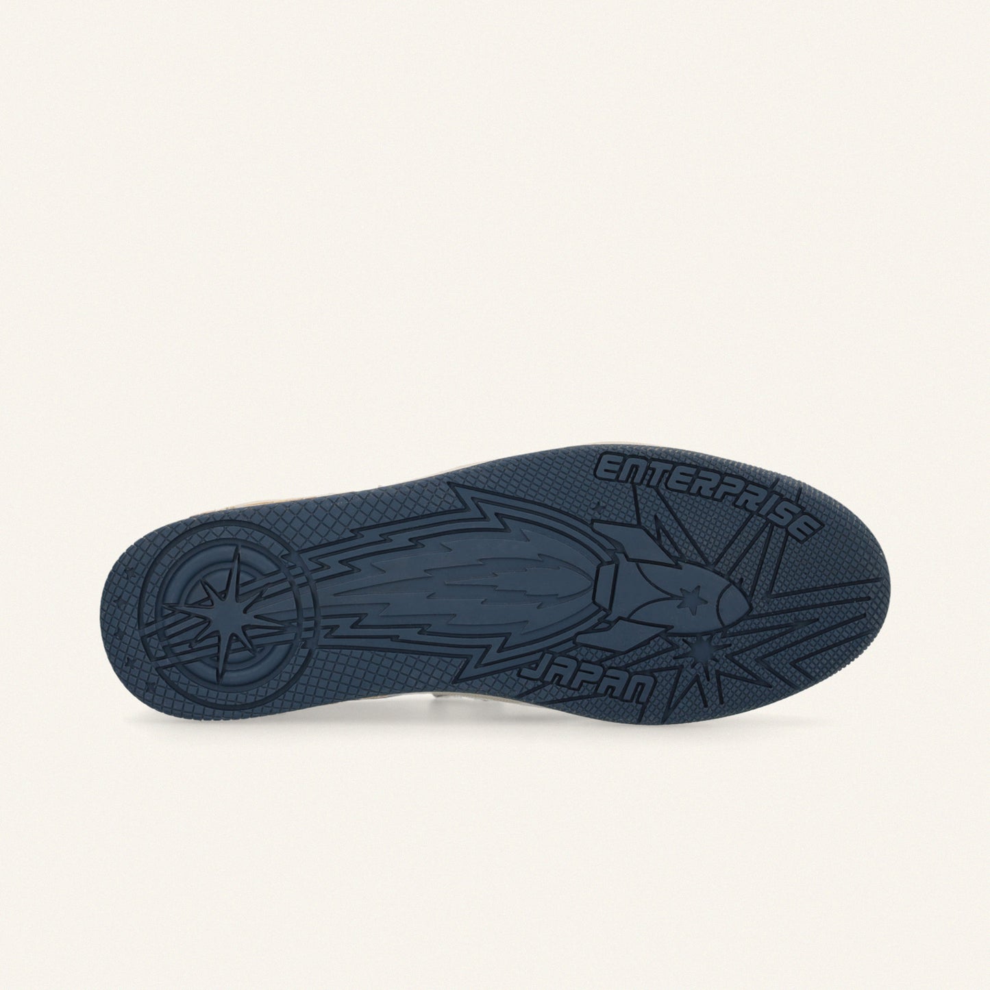 Entjpn Egg Rocket - sneakers vintage in pelle bianche e blue