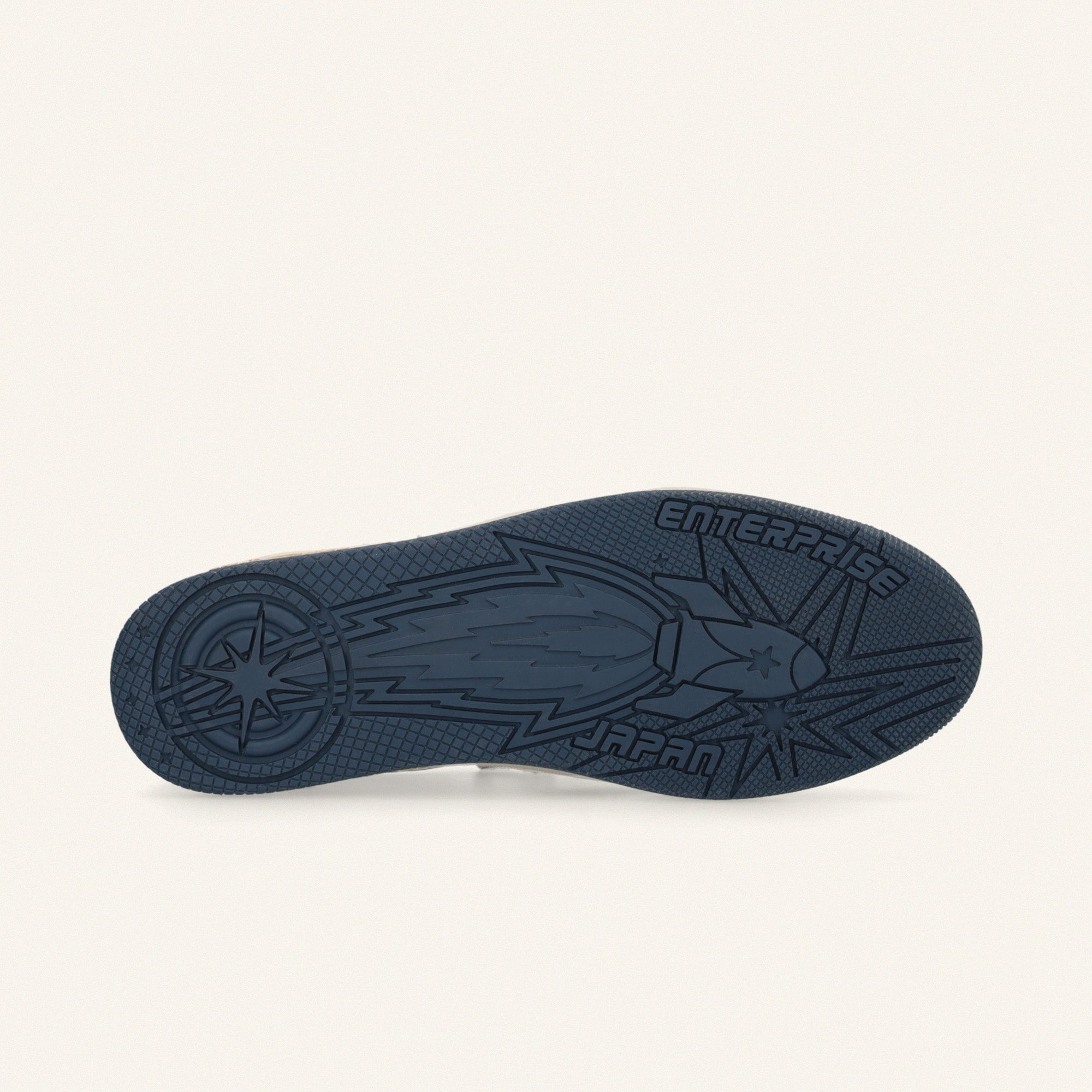 Entjpn Egg Rocket - sneakers vintage in pelle bianche e blue