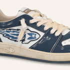 Entjpn Egg Rocket - sneakers vintage in pelle bianche e blue