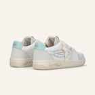 Entjpn Egg Rocket – woman leather sneakers with aquamarine inserts