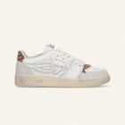 Entjpn Egg Rocket – woman leather sneakers with animalier inserts 