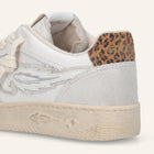 Entjpn Egg Rocket – woman leather sneakers with animalier inserts 