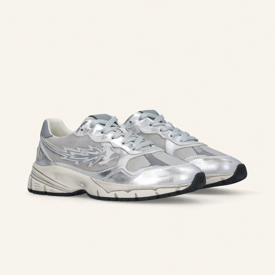 Entjpn Run Rocket - sneakers running metal argento