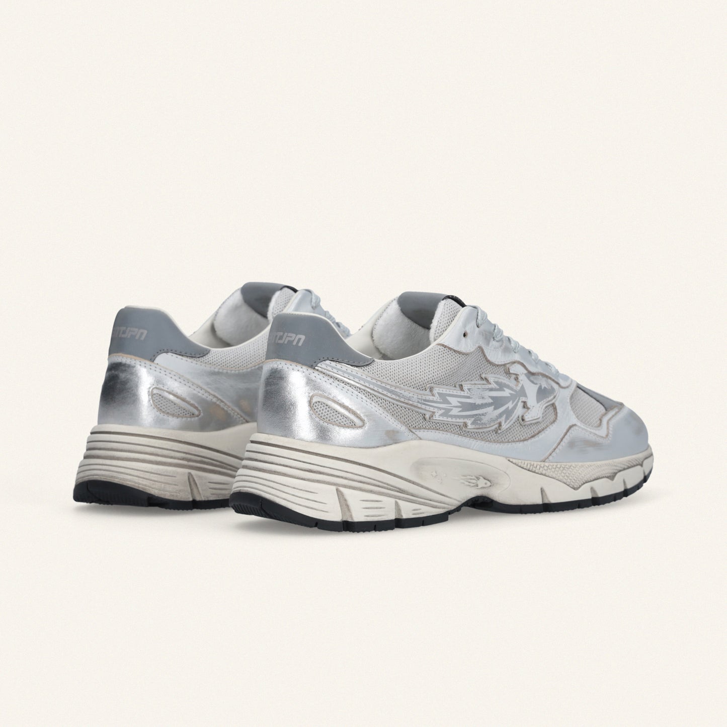 Entjpn Run Rocket - sneakers running metal argento