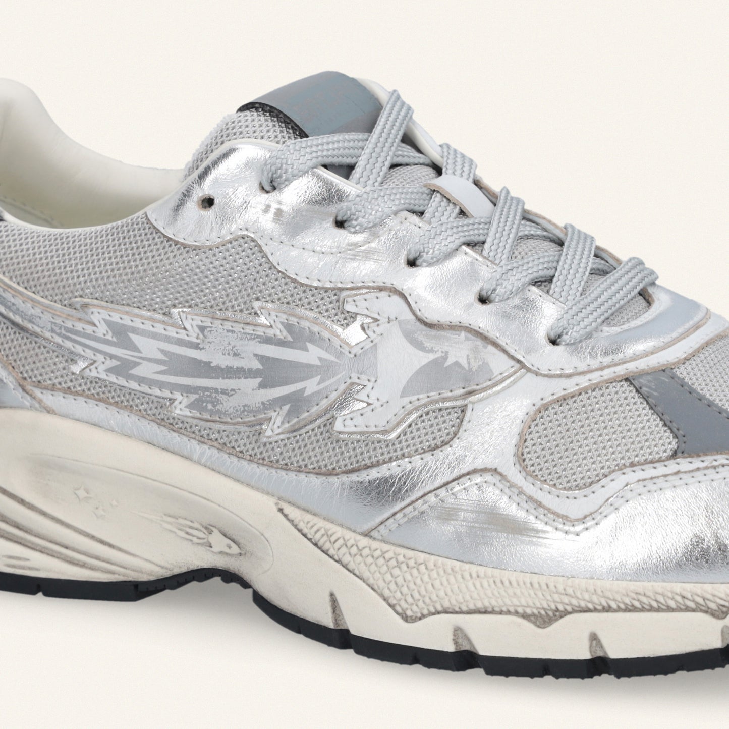 Entjpn Run Rocket - sneakers running metal argento
