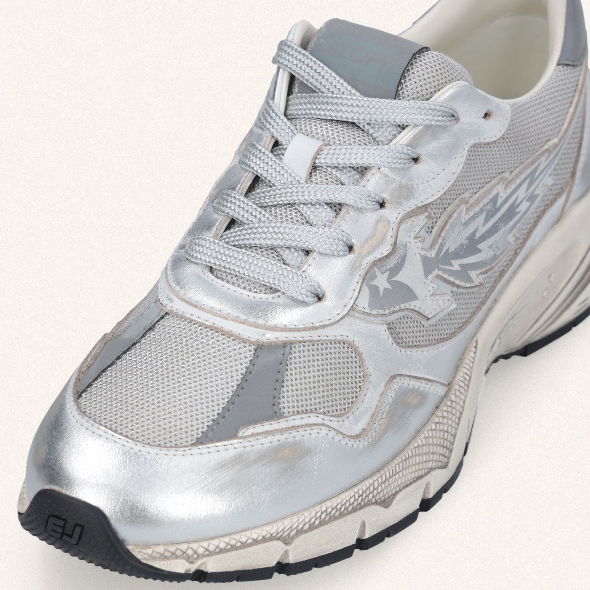 Entjpn Run Rocket - sneakers running metal argento