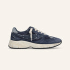 Entjpn Run Rocket running sneakers in dark blue suede and mesh