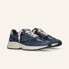 Entjpn Run Rocket running sneakers in dark blue suede and mesh