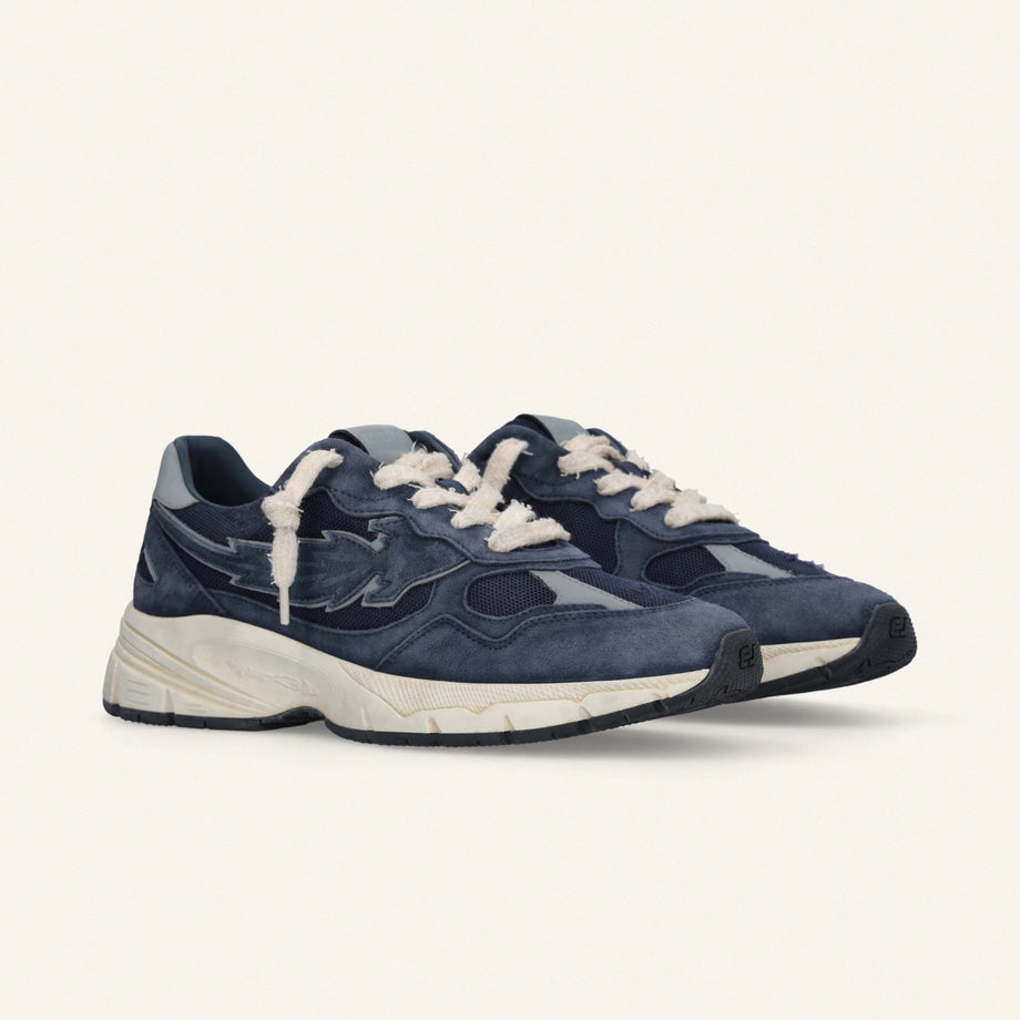 Entjpn Run Rocket - sneakers running in crosta e mesh dark blue