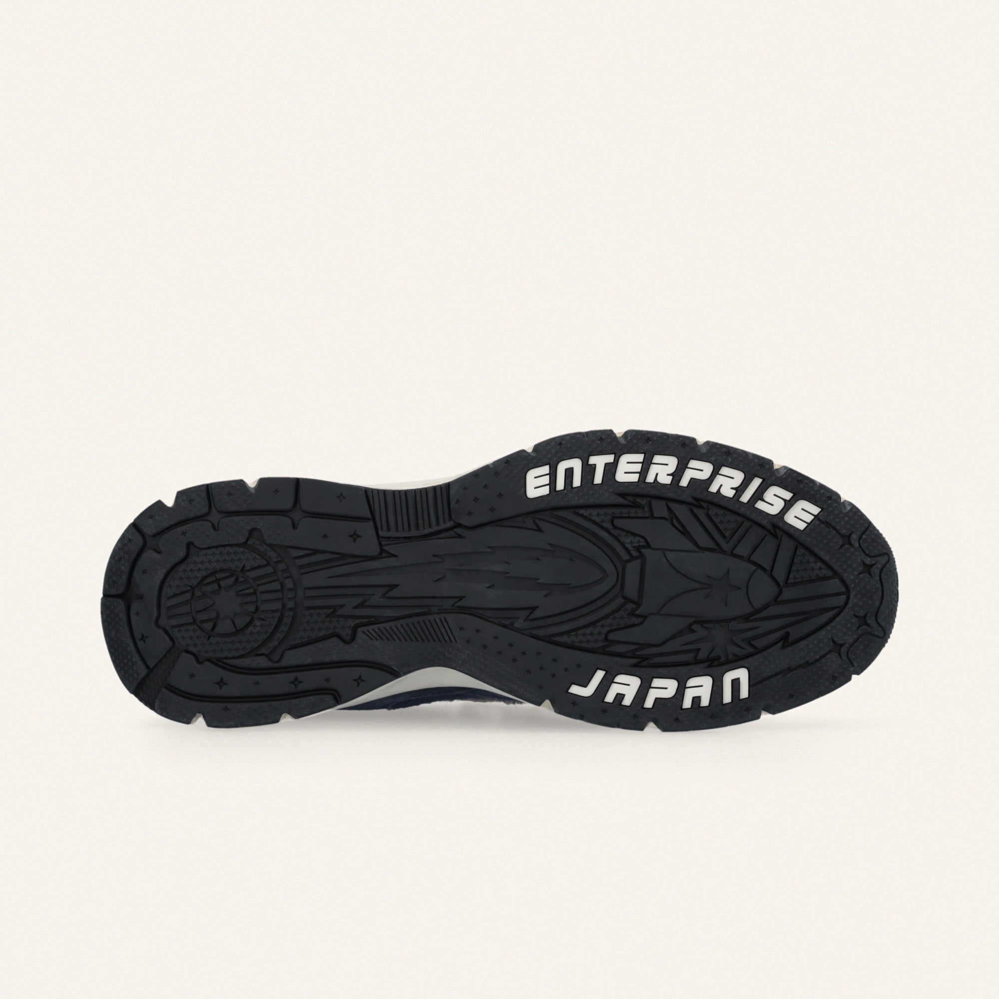 Entjpn Run Rocket running sneakers in dark blue suede and mesh