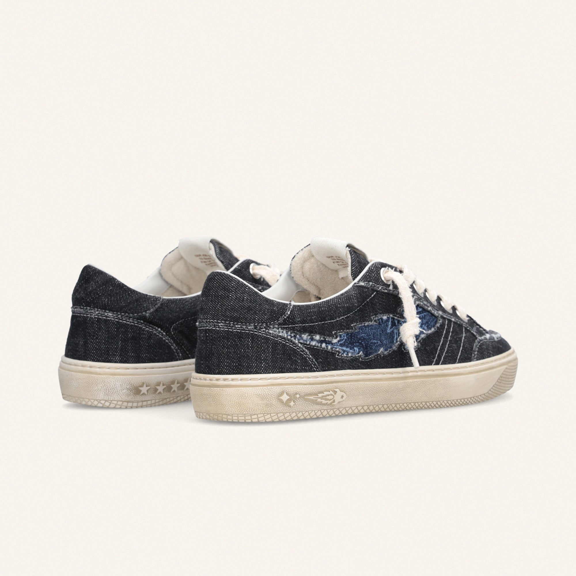 ENTJPN Jupiter Rocket Upcycling - Sneakers in denim – Enterprise Japan ENTJPN Jupiter Rocket Upcycling - Sneakers in denim – Enterprise Japan