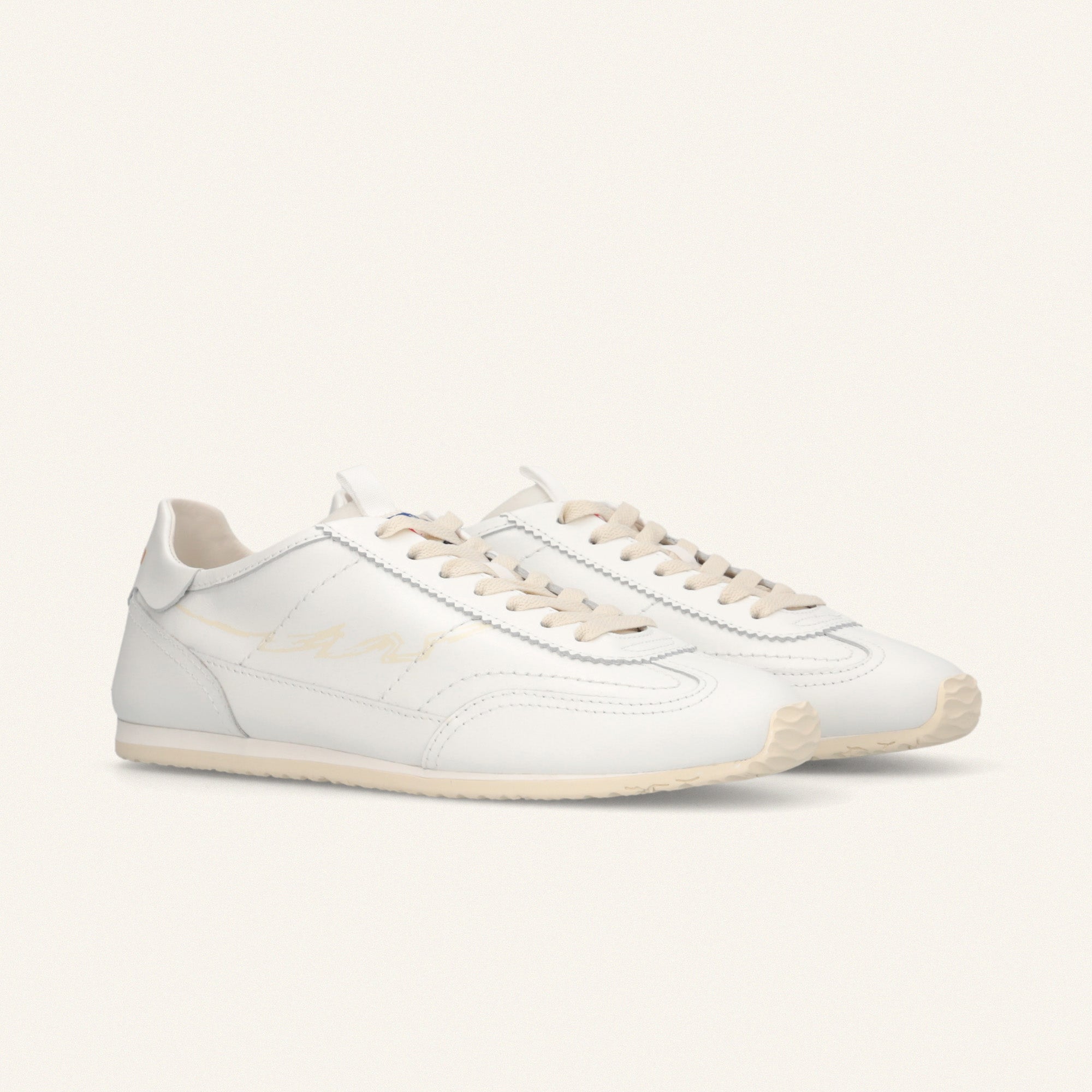 mbt ホワイト レザースニーカーEUR36 ENTJPN 61 white leather sneakers | The Archive Series – Enterprise