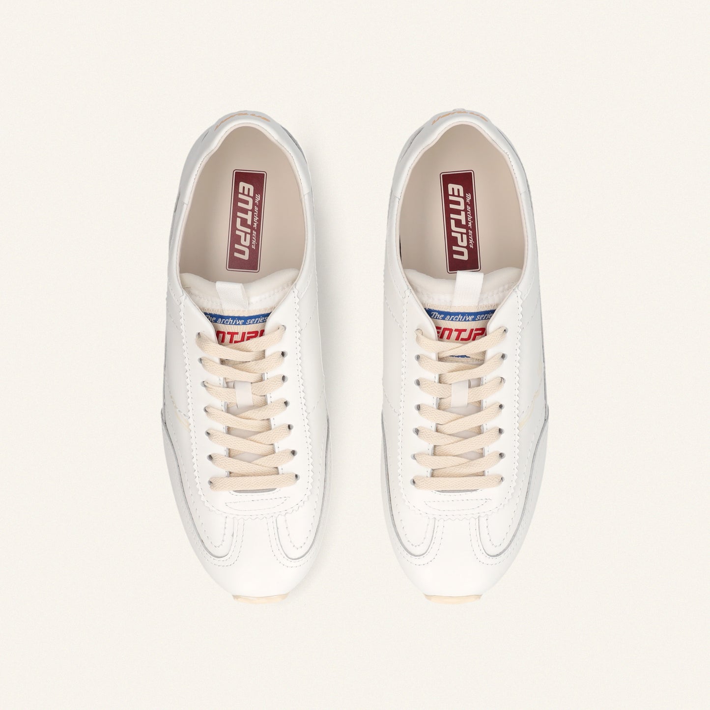ENTJPN 61 - sneakers in pelle bianca