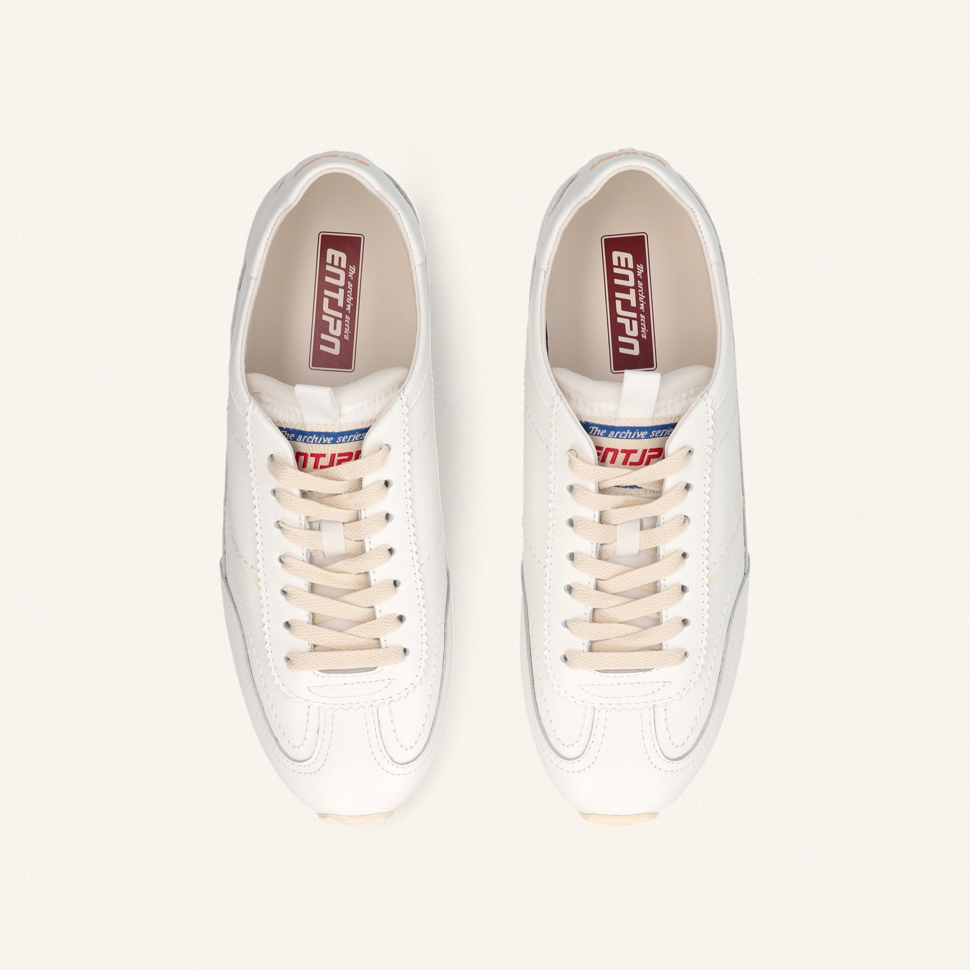 ENTJPN 61 - sneakers in pelle bianca