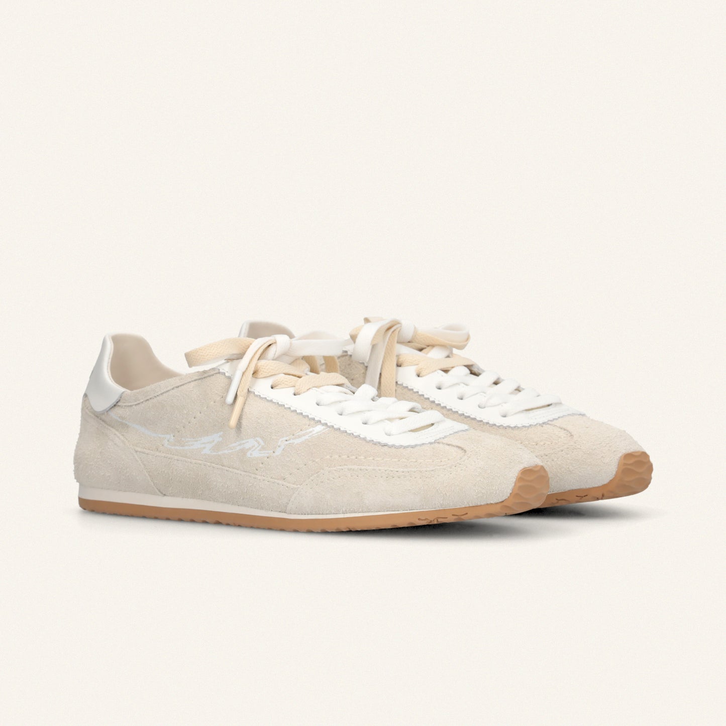 ENTJPN 61 - sneakers in pelle scamosciata sabbia