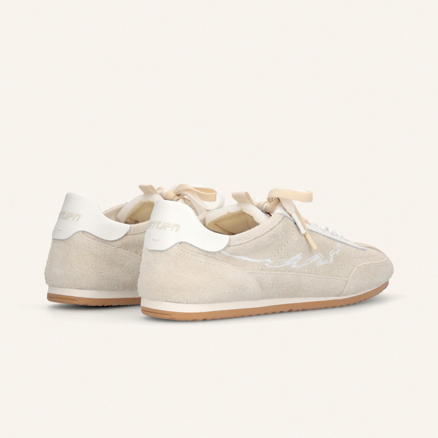 ENTJPN 61 - sneakers in pelle scamosciata sabbia