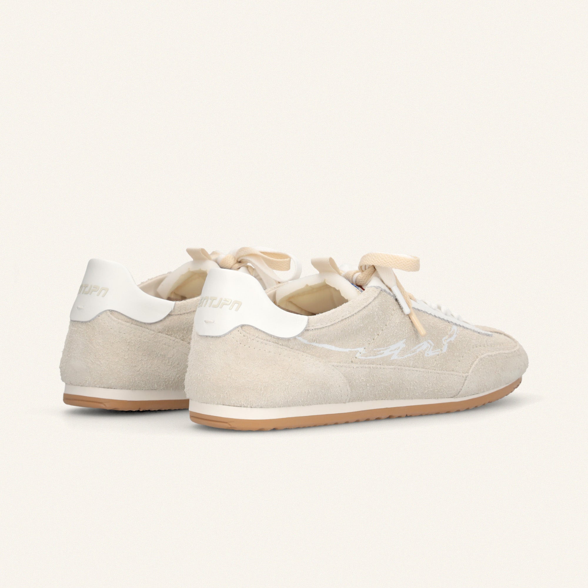 ENTJPN 61 - sneakers in pelle scamosciata sabbia