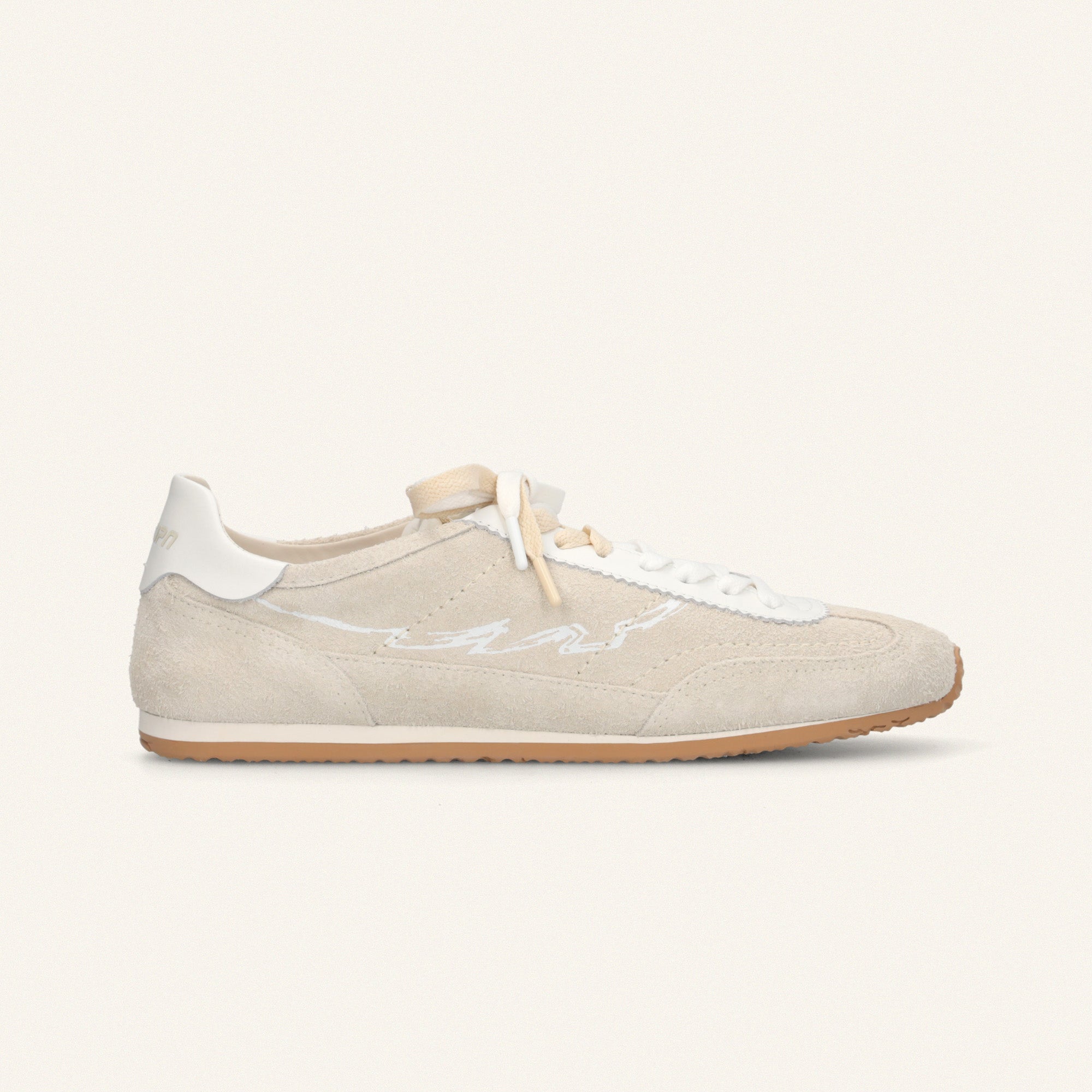 ENTJPN 61 - sneakers in pelle scamosciata sabbia