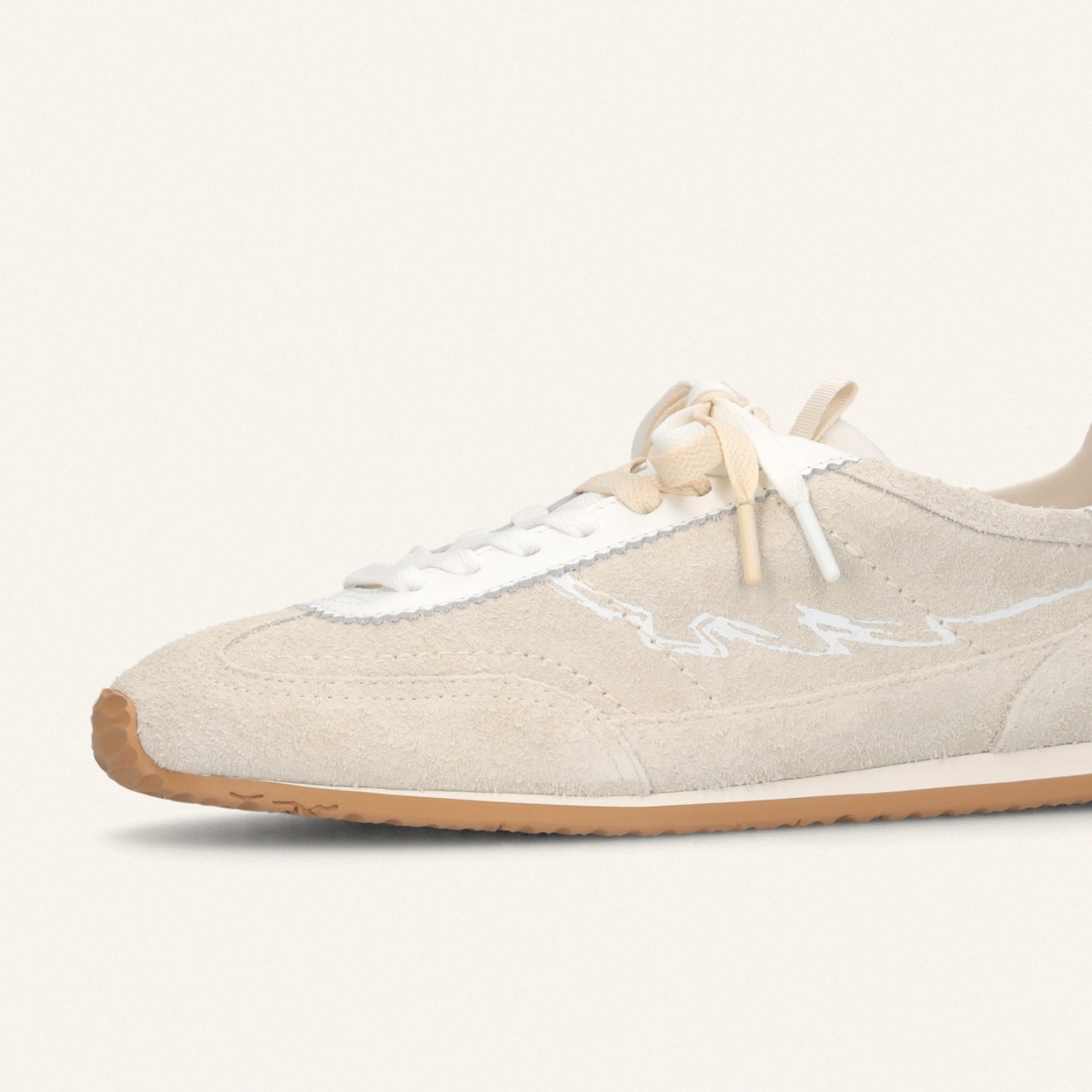 ENTJPN 61 - sneakers in pelle scamosciata sabbia
