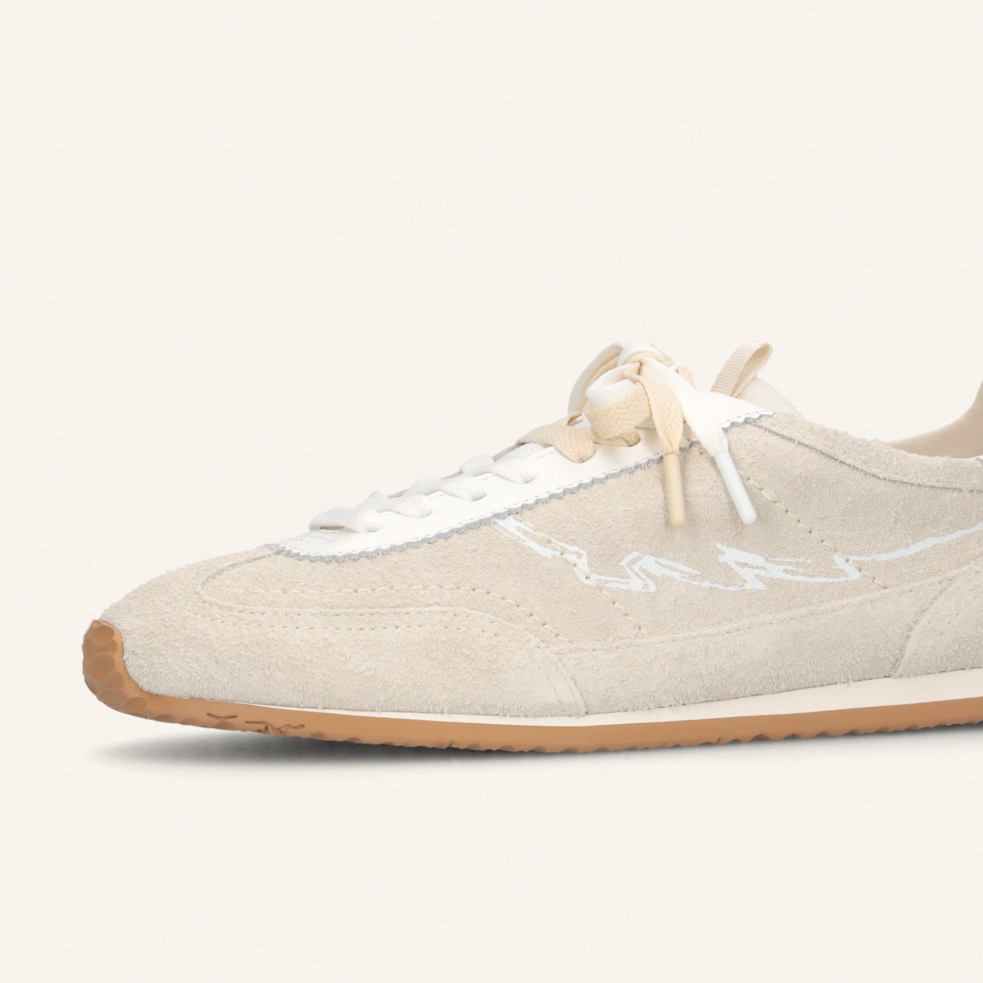 ENTJPN 61 - sneakers in pelle scamosciata sabbia
