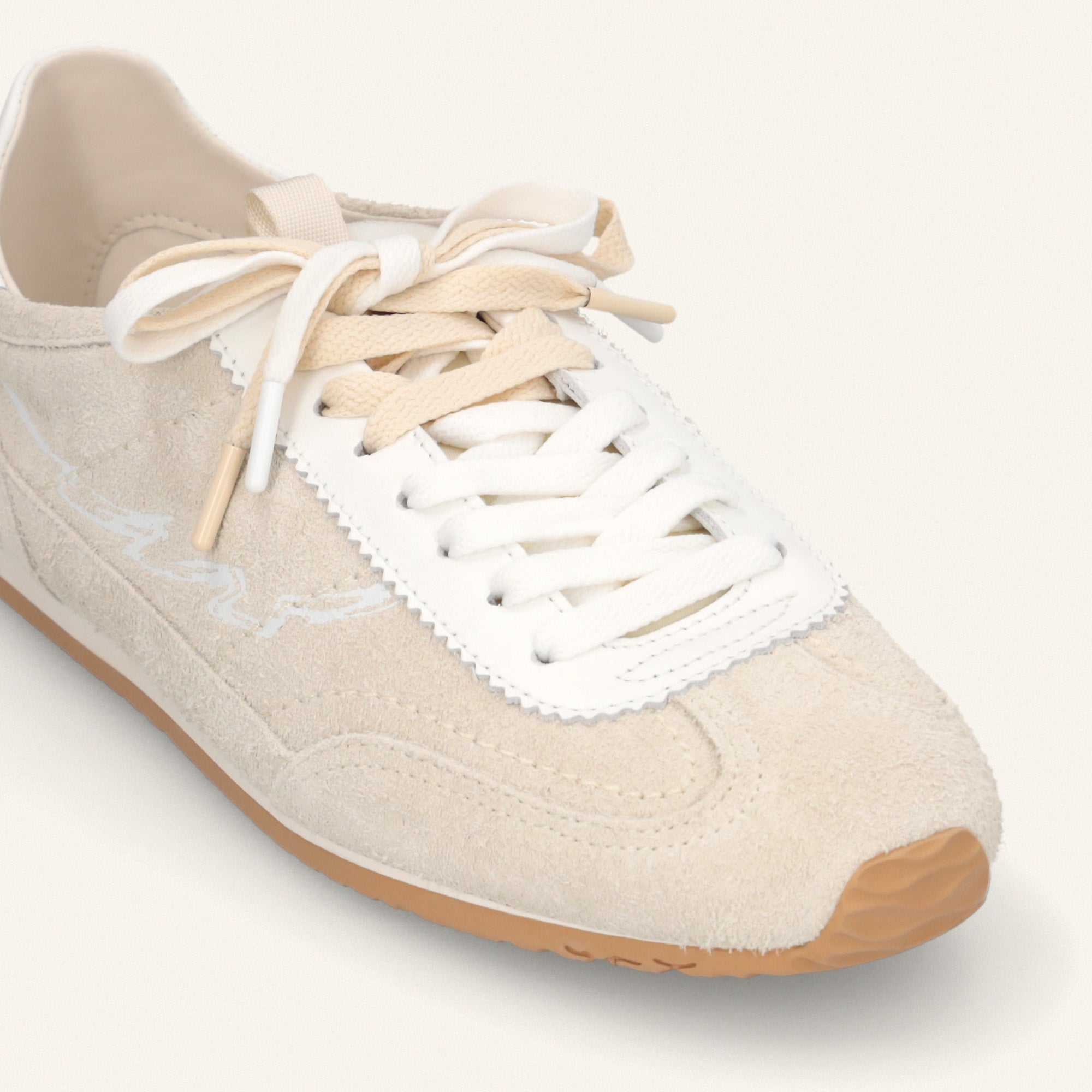 ENTJPN 61 - sneakers in pelle scamosciata sabbia
