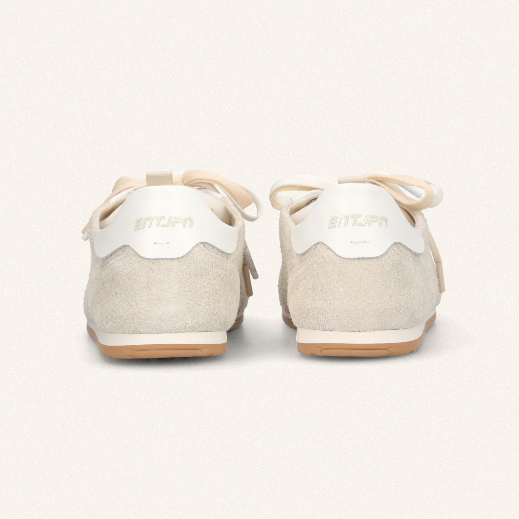 ENTJPN 61 - sneakers in pelle scamosciata sabbia