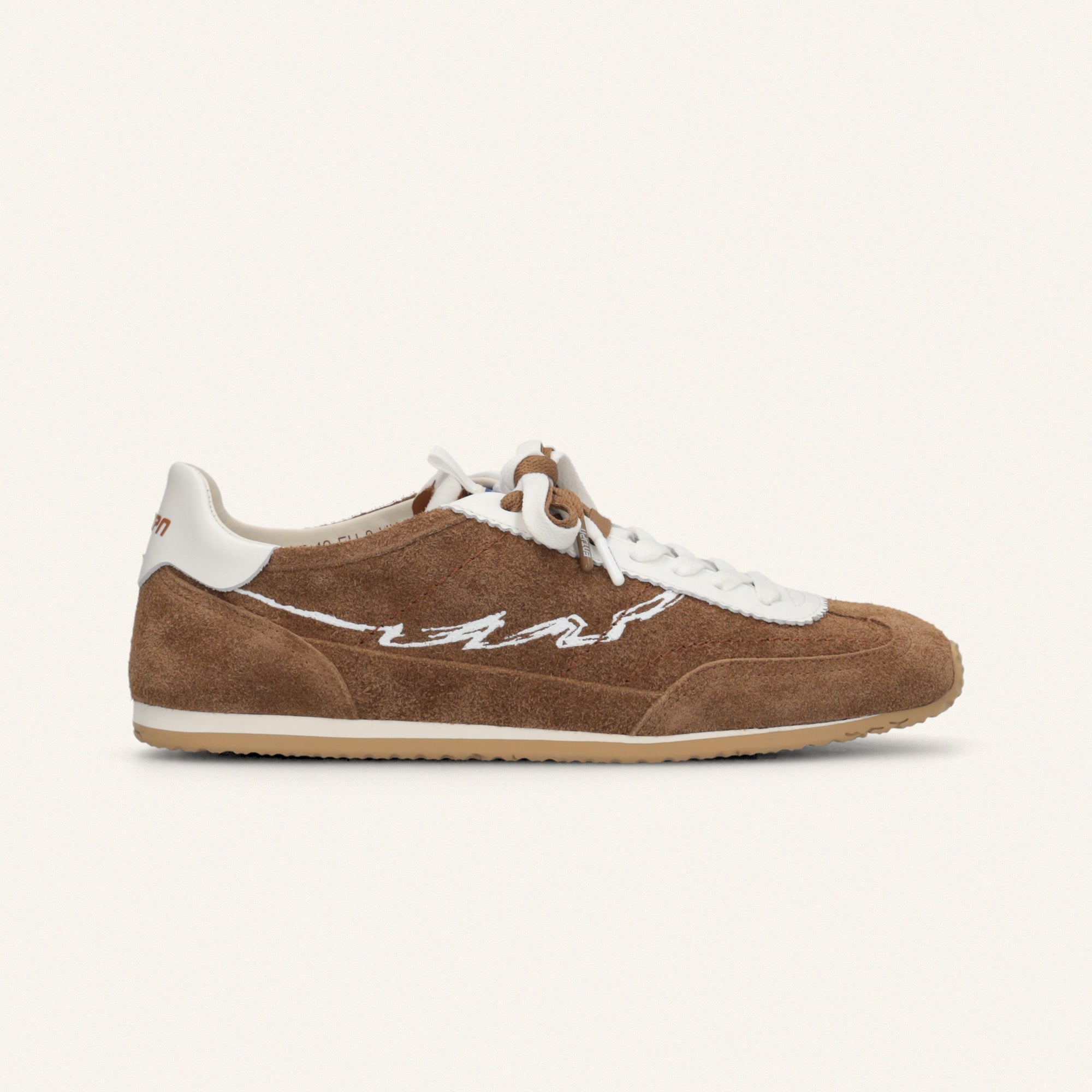 ENTJPN 61 - sneakers in pelle scamosciata marrone