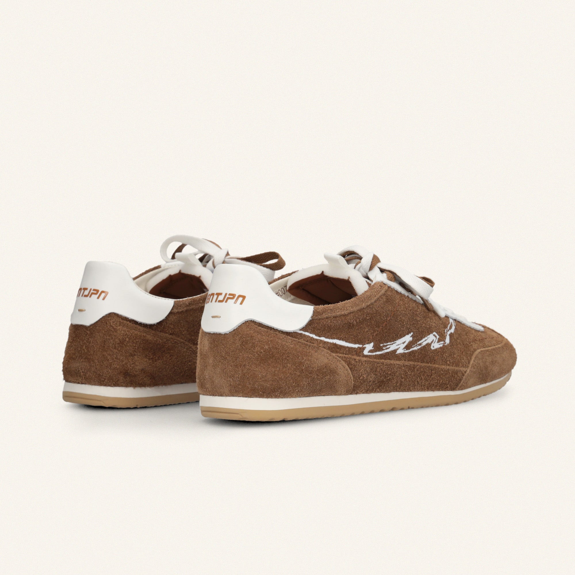 ENTJPN 61 - sneakers in pelle scamosciata marrone
