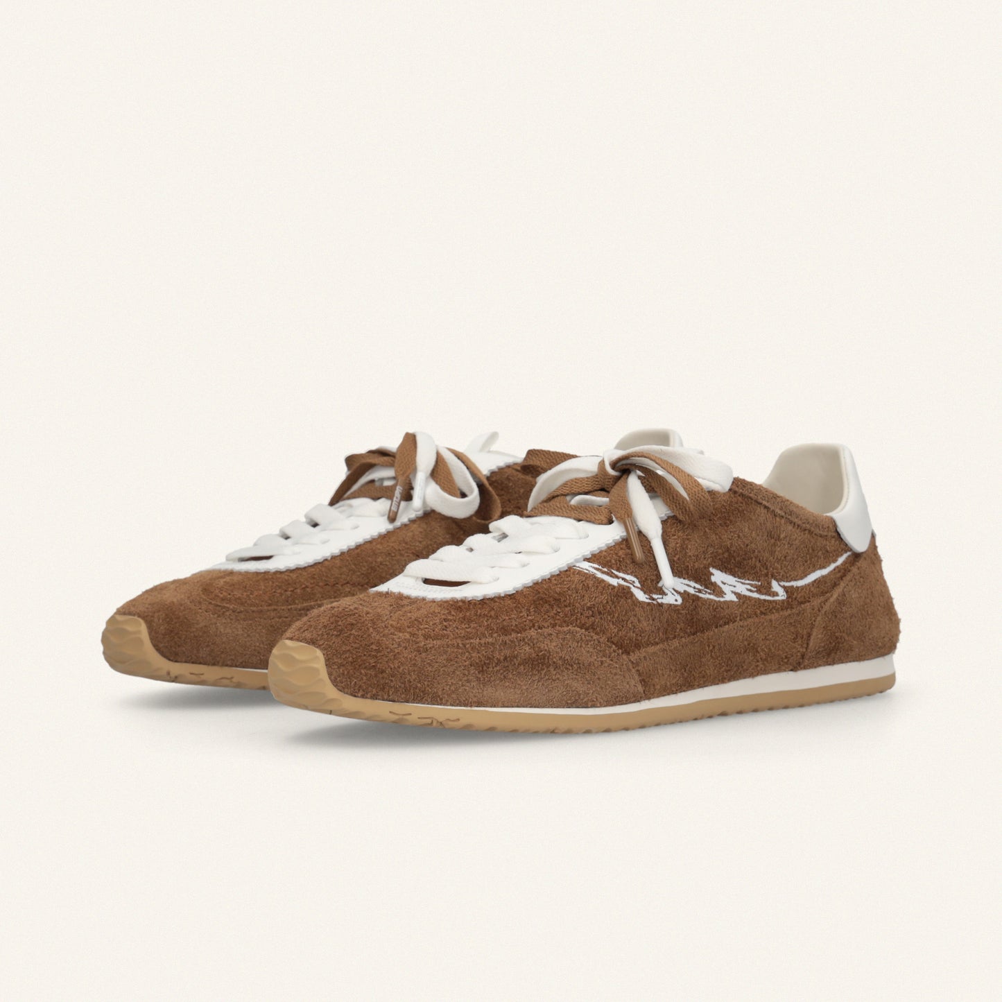 ENTJPN 61 - sneakers in pelle scamosciata marrone