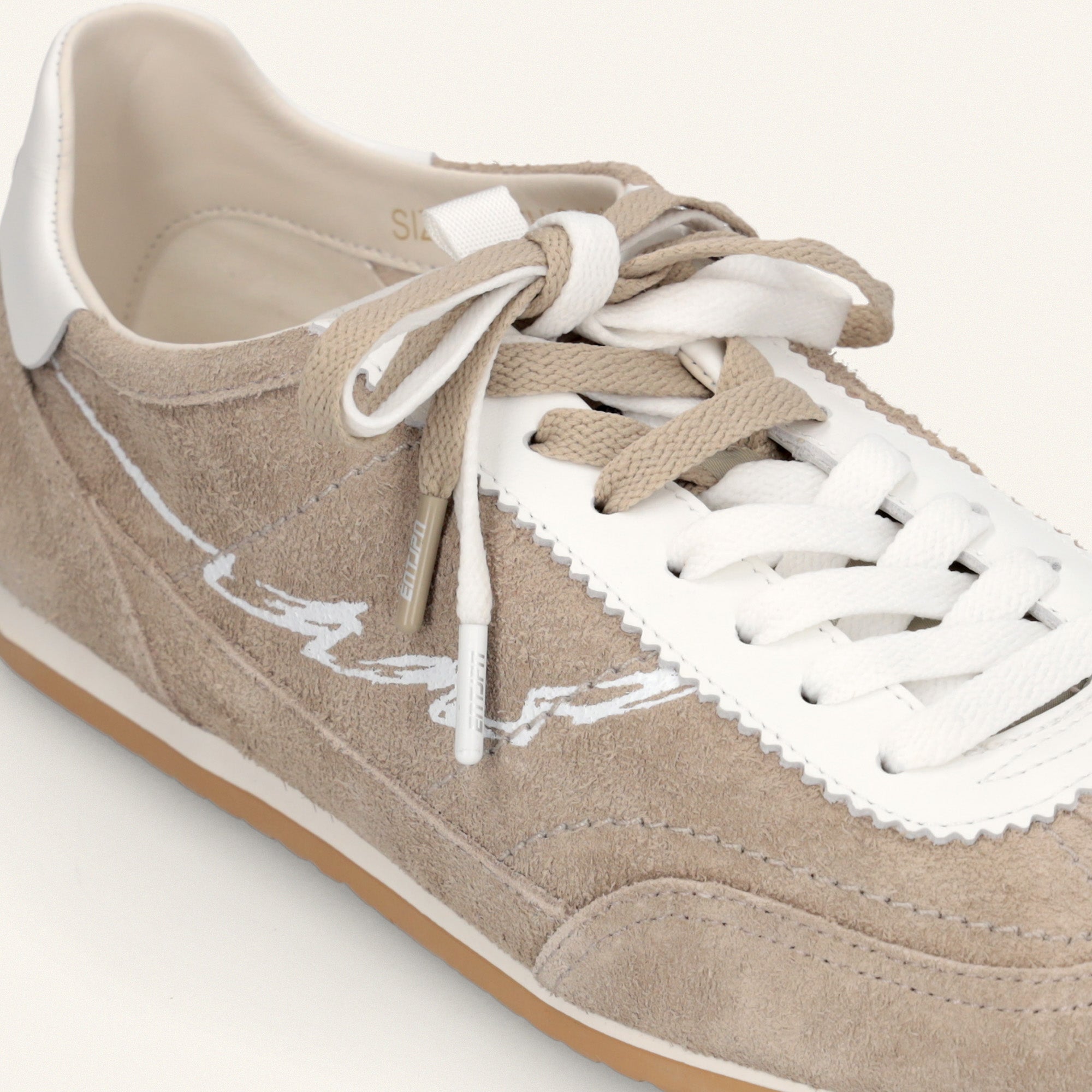 ENTJPN 61 – stone brown suede sneakers