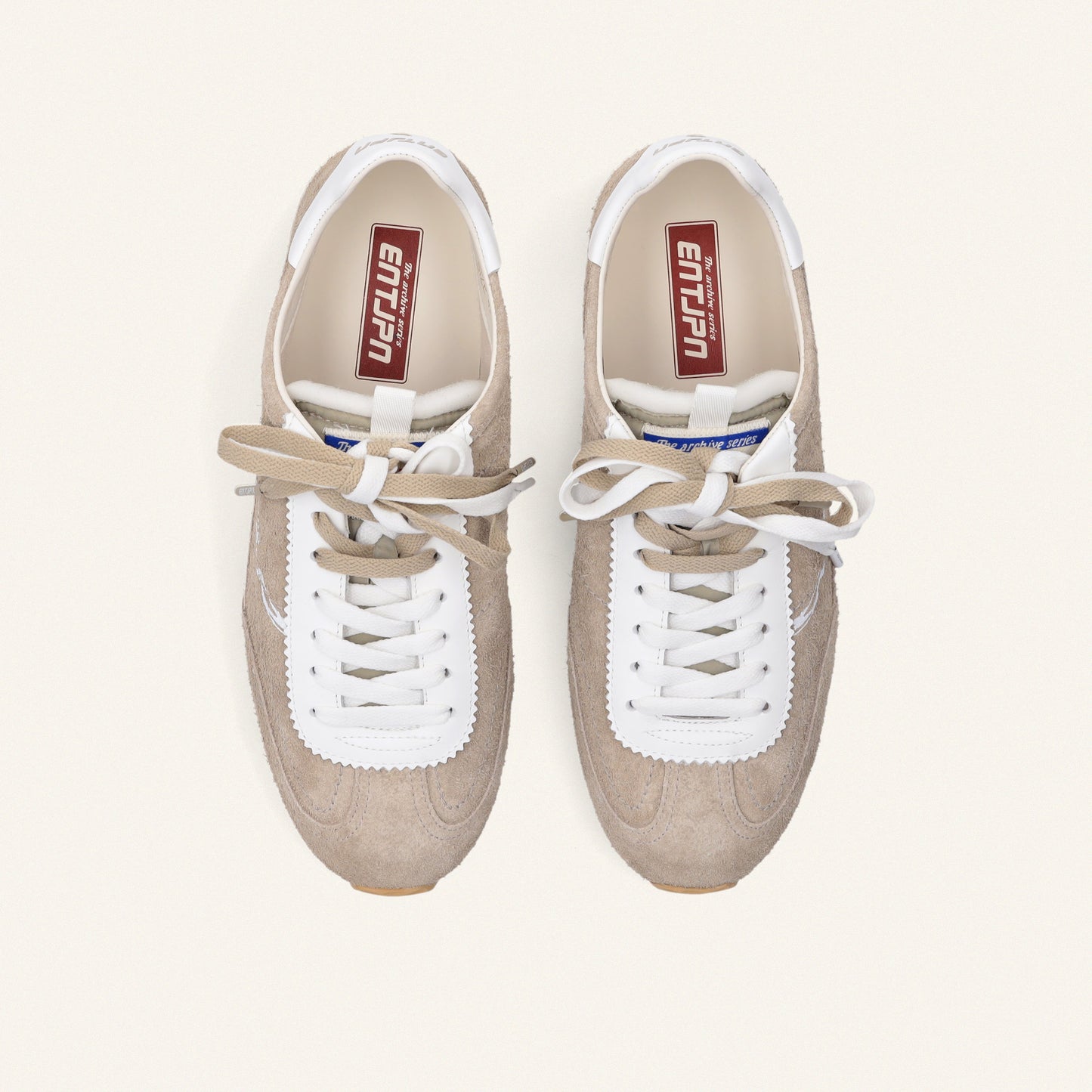 ENTJPN 61 – stone brown suede sneakers