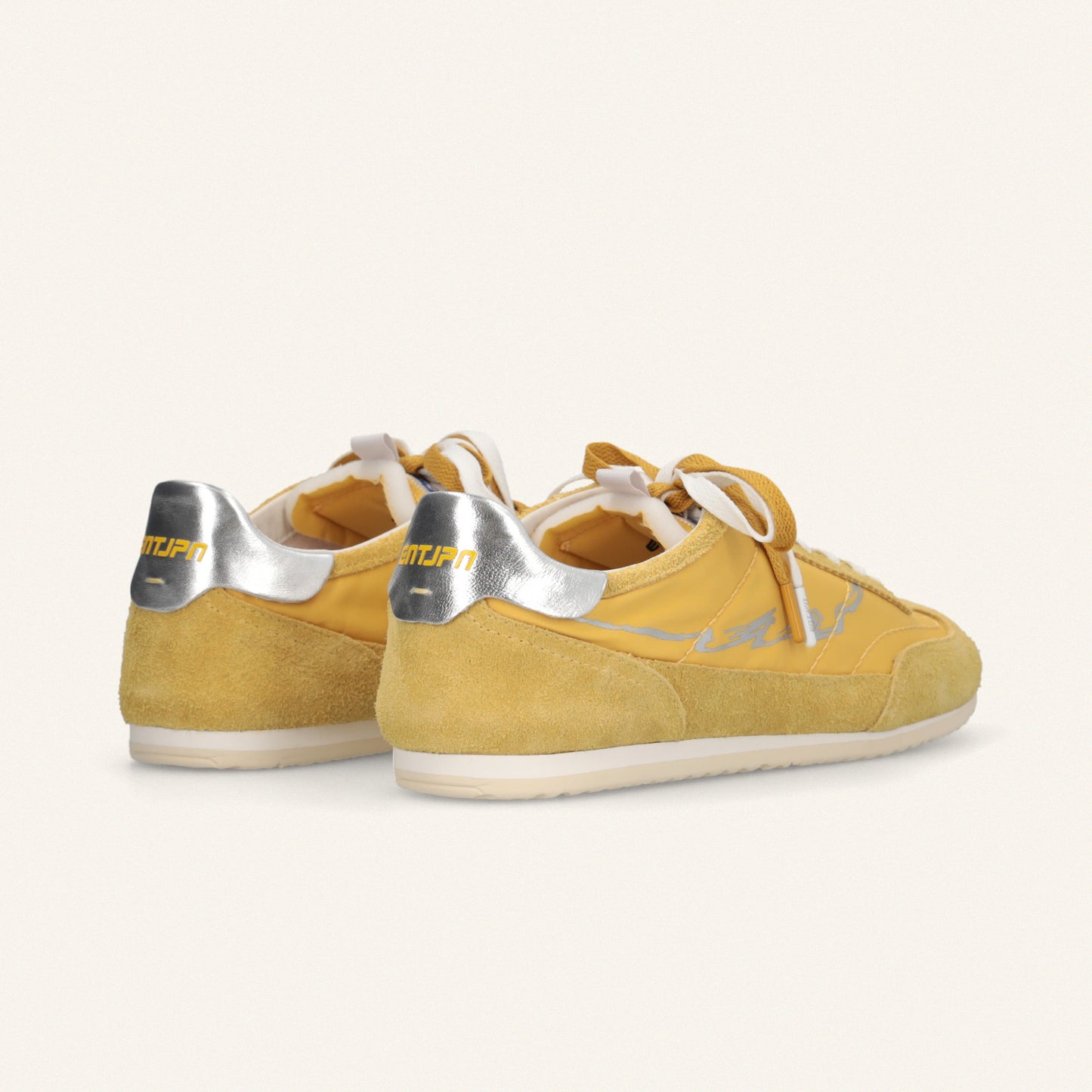ENTJPN 61 – yellow suede and nylon sneakers
