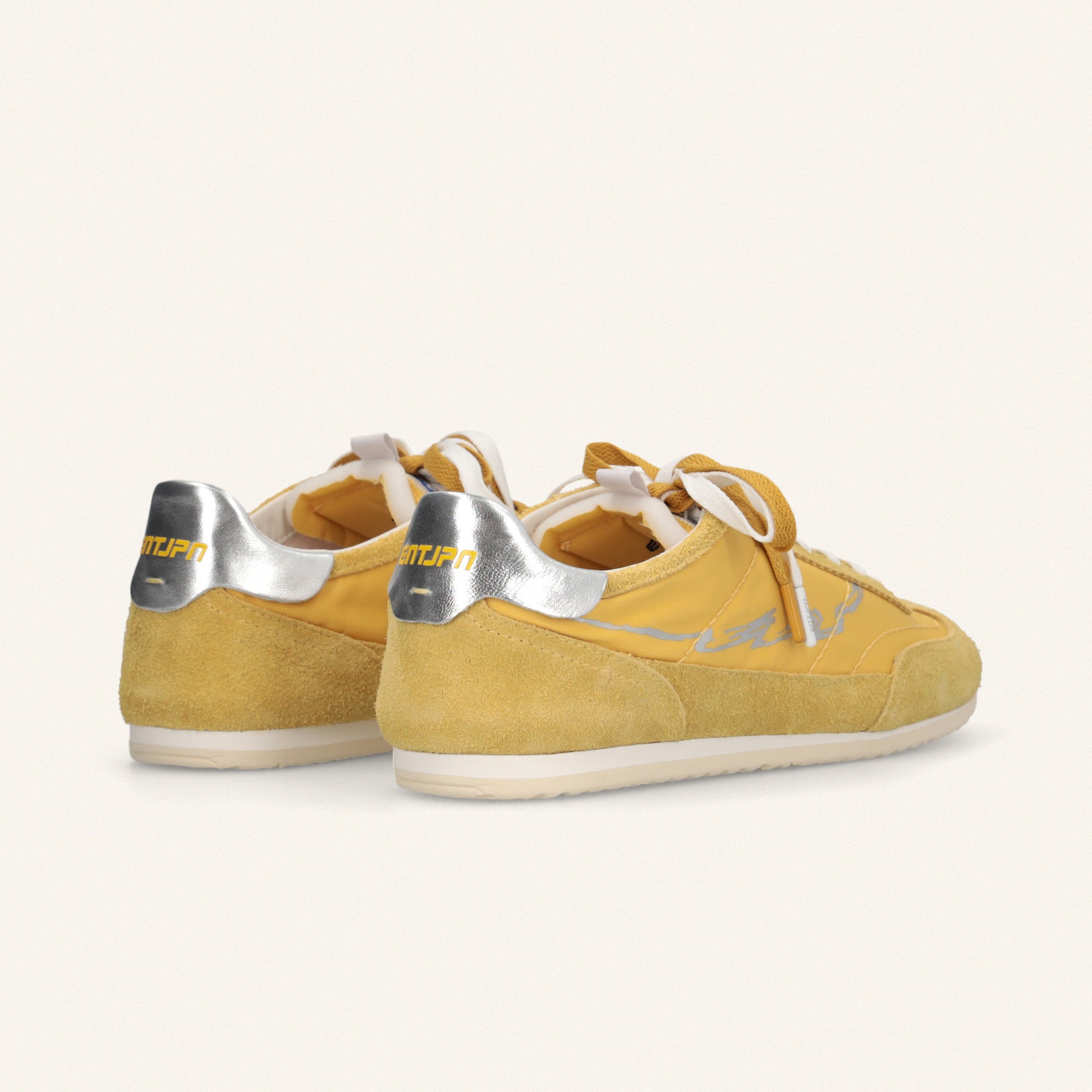 ENTJPN 61 – yellow suede and nylon sneakers