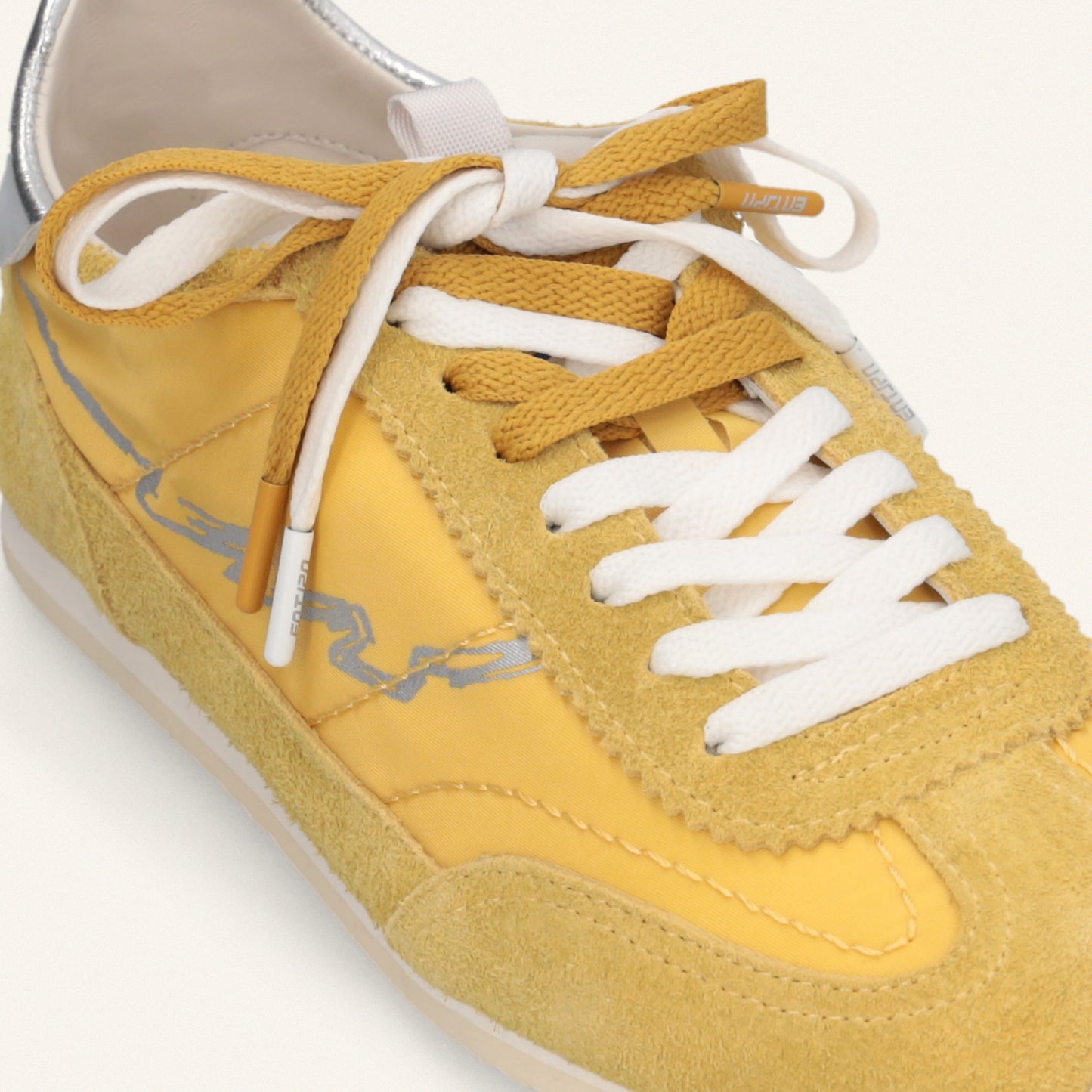 ENTJPN 61 – yellow suede and nylon sneakers