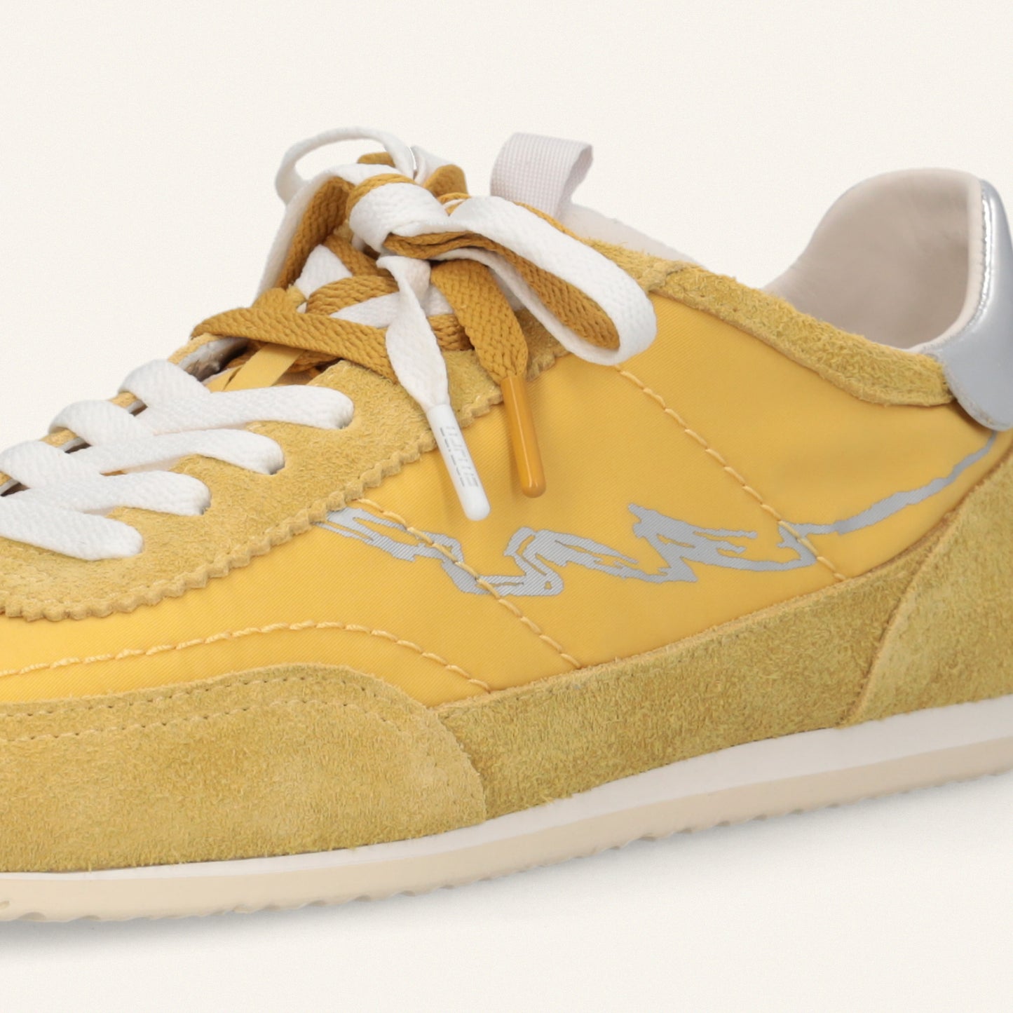 ENTJPN 61 – yellow suede and nylon sneakers
