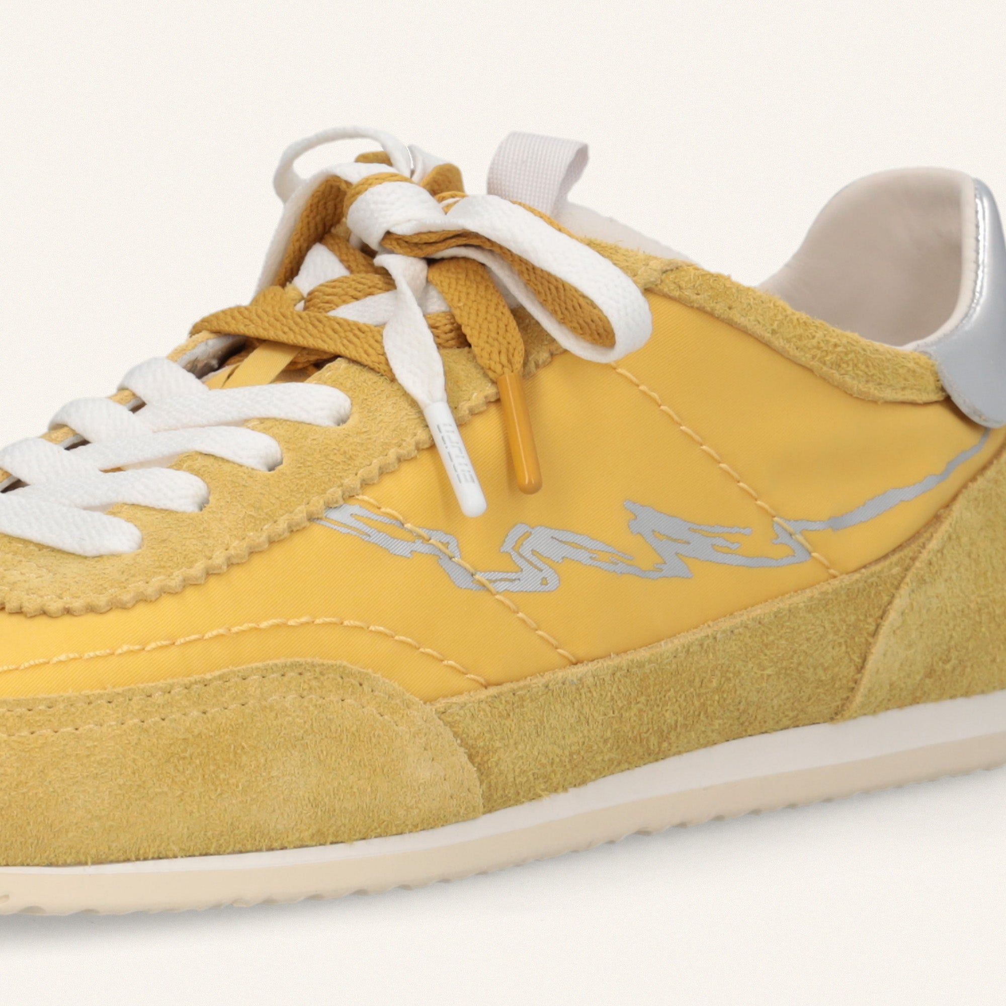 ENTJPN 61 – yellow suede and nylon sneakers