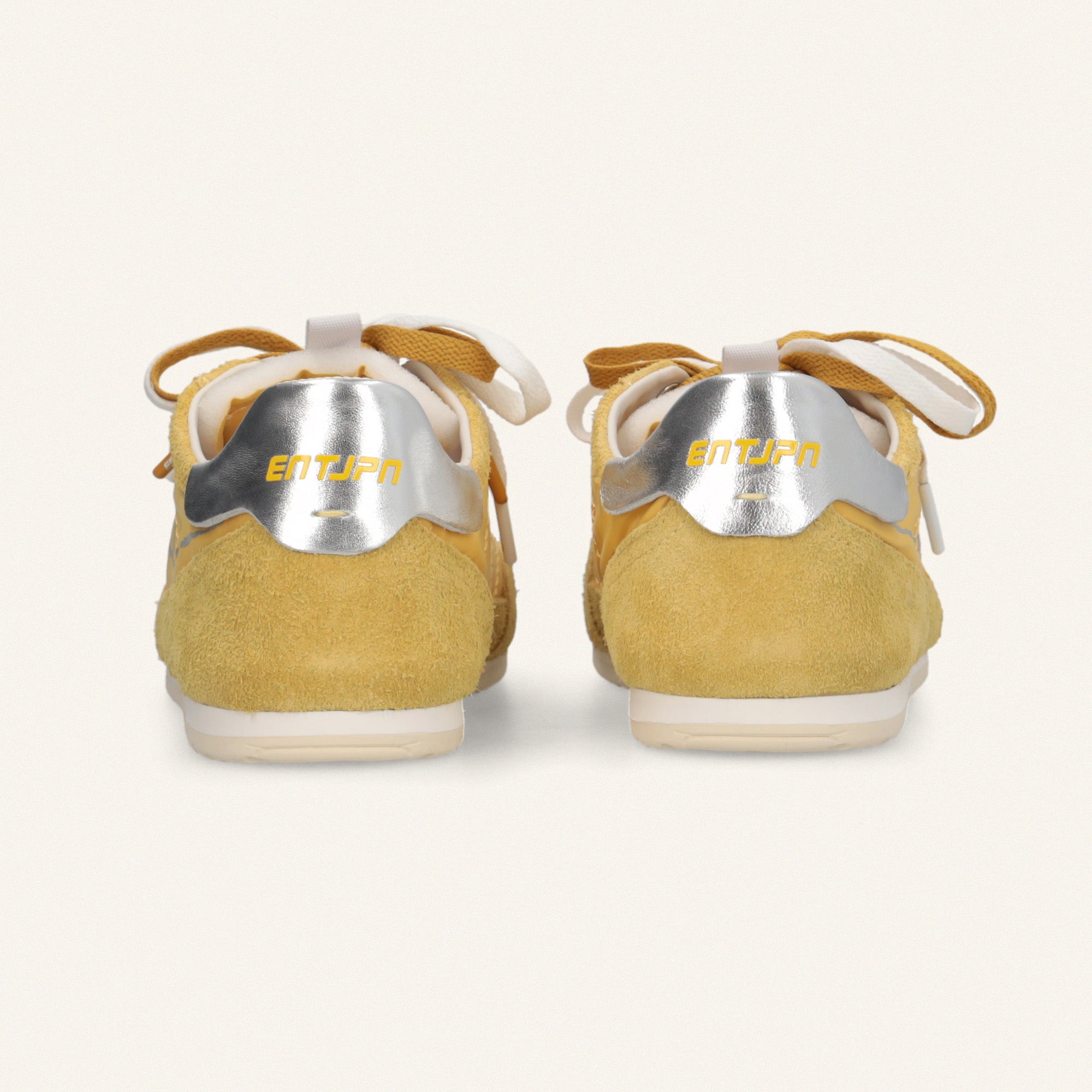 ENTJPN 61 – yellow suede and nylon sneakers