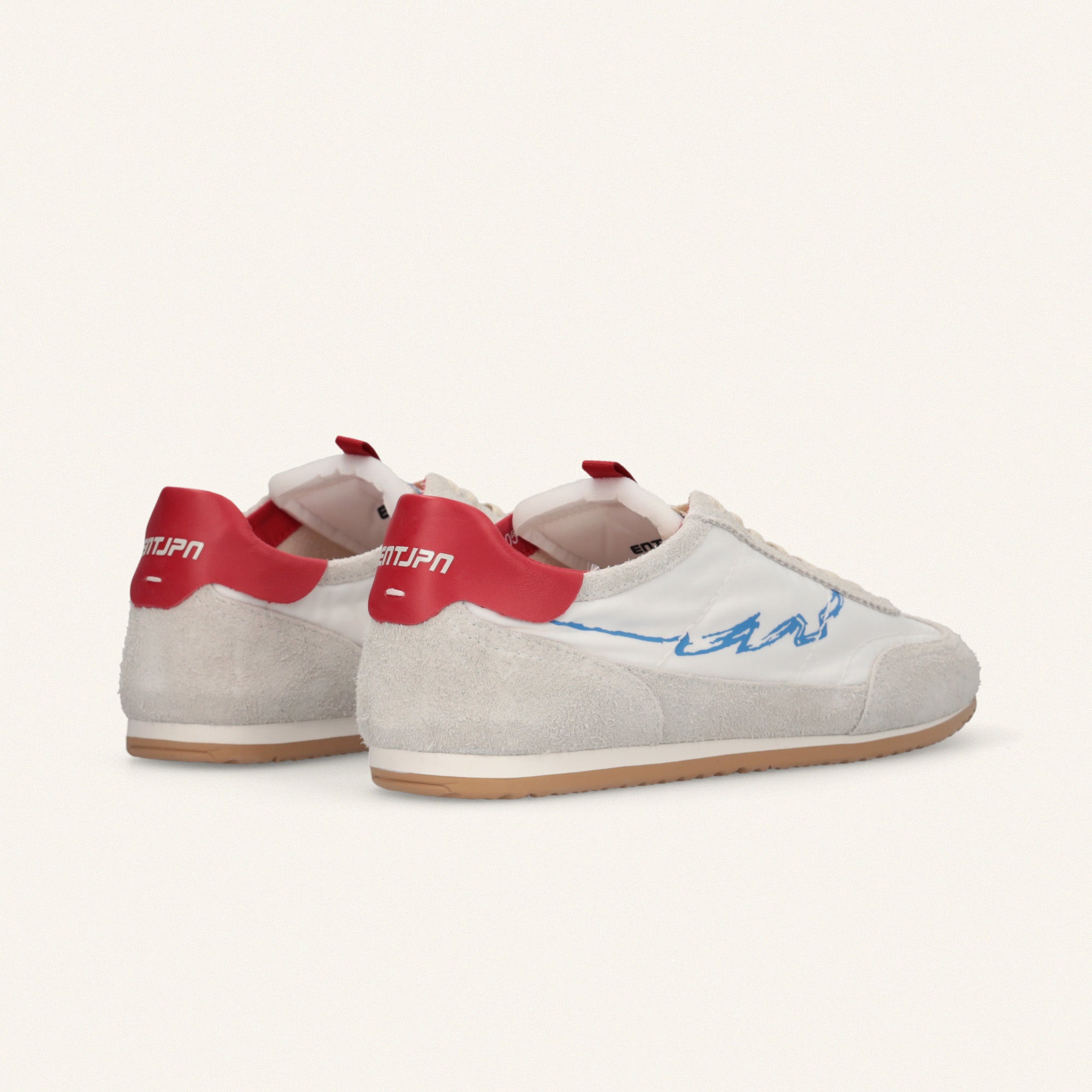 ENTJPN 61 white suede sneakers – The Archive Series – Enterprise Japan
