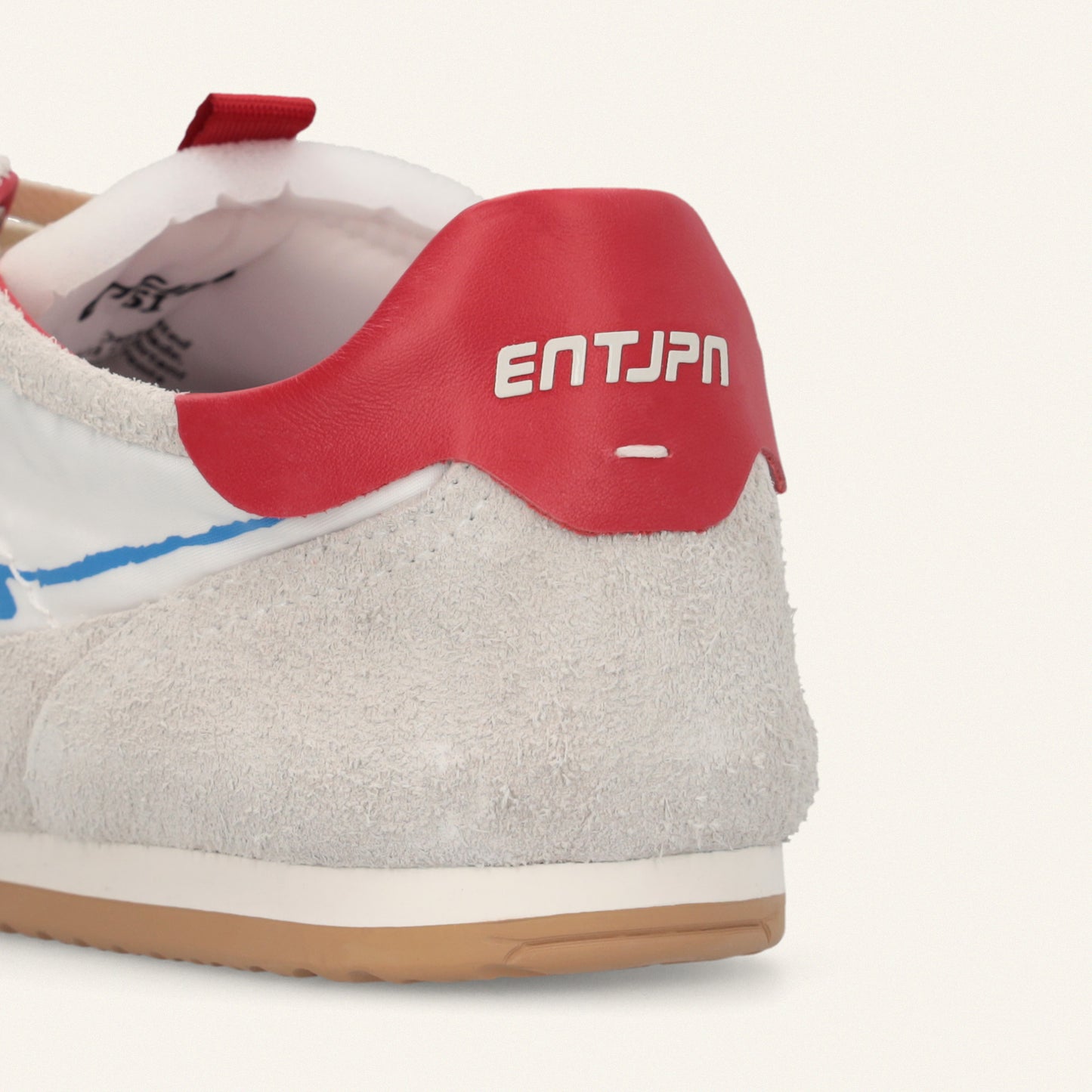 ENTJPN 61 – white suede and nylon sneakers
