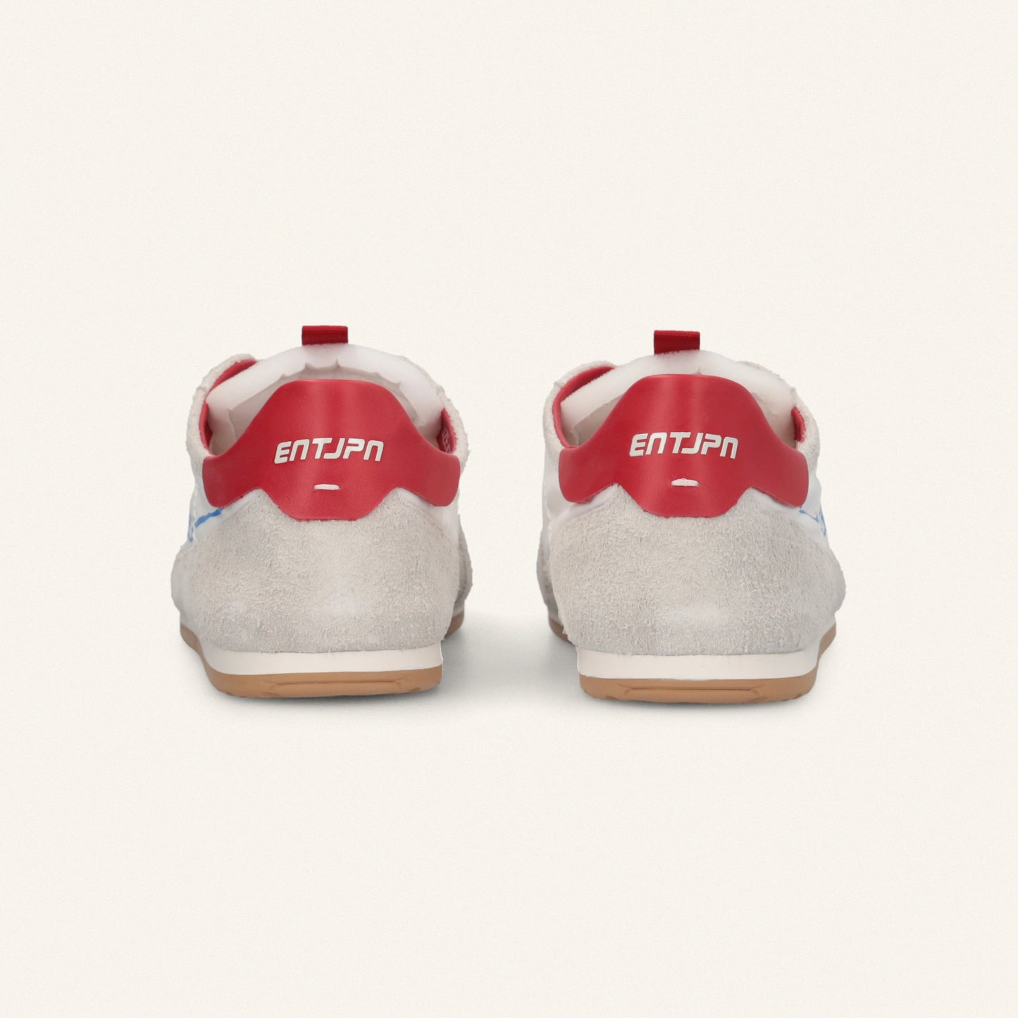 ENTJPN 61 – white suede and nylon sneakers
