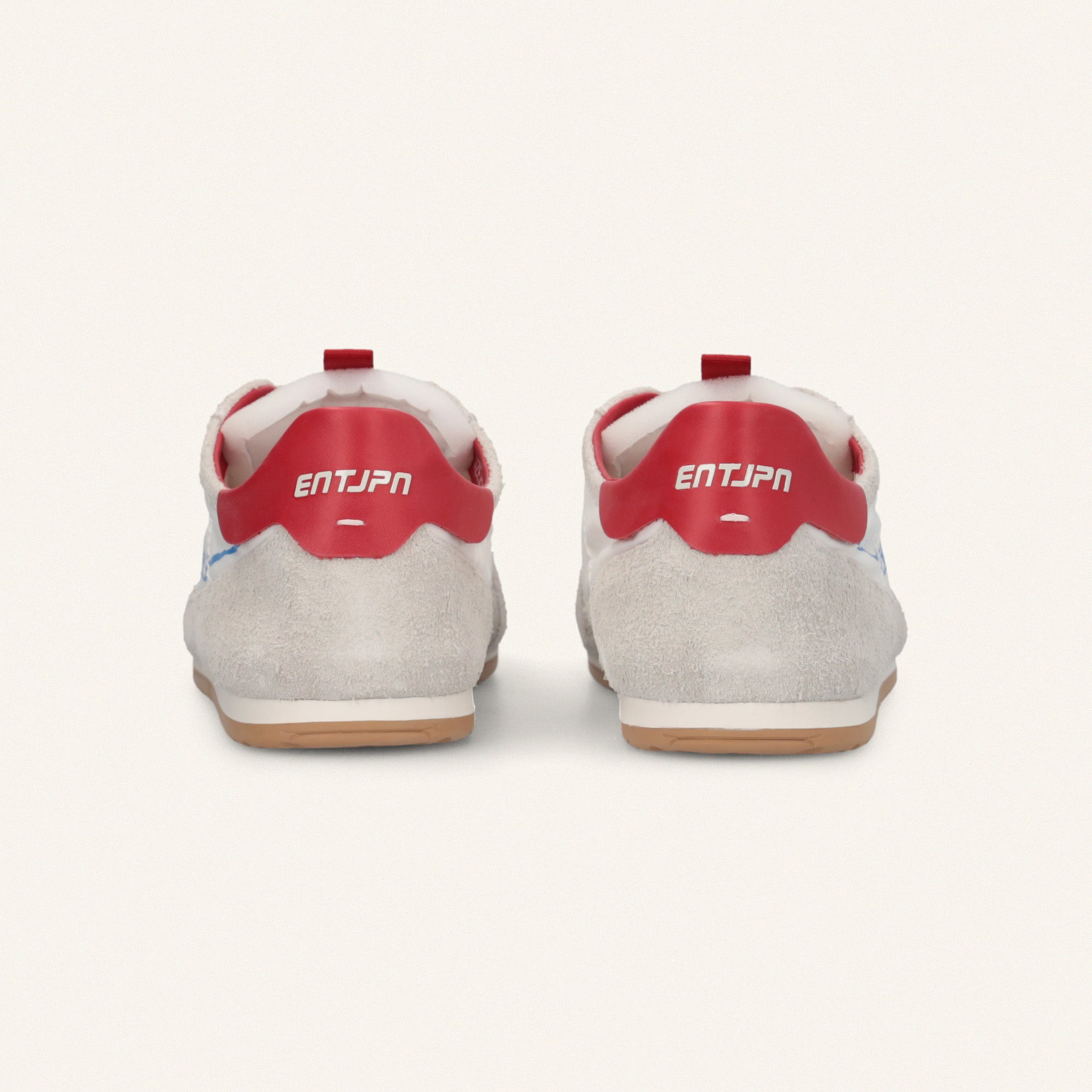 ENTJPN 61 – white suede and nylon sneakers