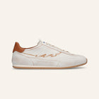 ENTJPN 61 – white leather sneakers with cognac details