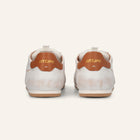 ENTJPN 61 – white leather sneakers with cognac details