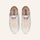 ENTJPN 61 – white leather sneakers with cognac details