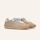 ENTJPN 61 – beige sneakers in suede leather and raffia