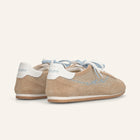 ENTJPN 61 – beige sneakers in suede leather and raffia