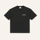 T-shirt in cotone nero con stampa 'Supermarket'